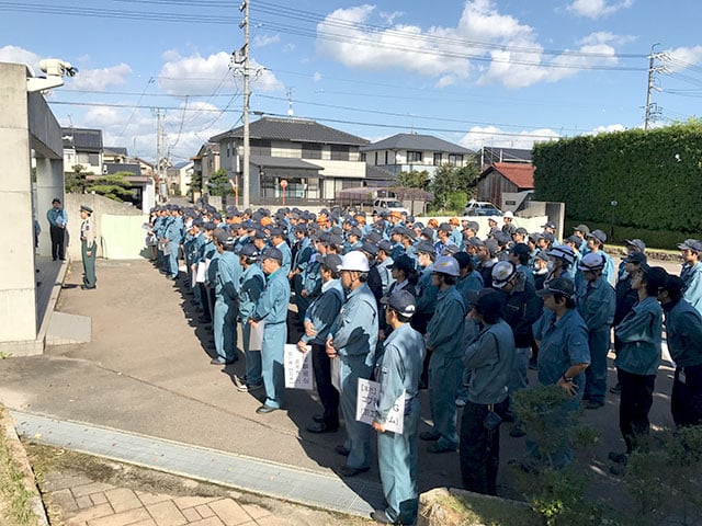 避難訓練の様子